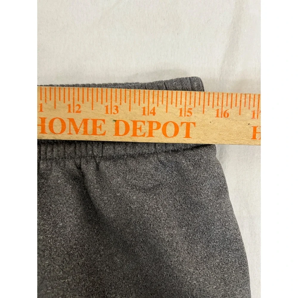 Under Armour Boys Youth Large Grey Logo Polyester Jogger Sweatpants Sz‎ L